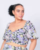 Sonny Puff Sleeve Crop Top - thumbnail