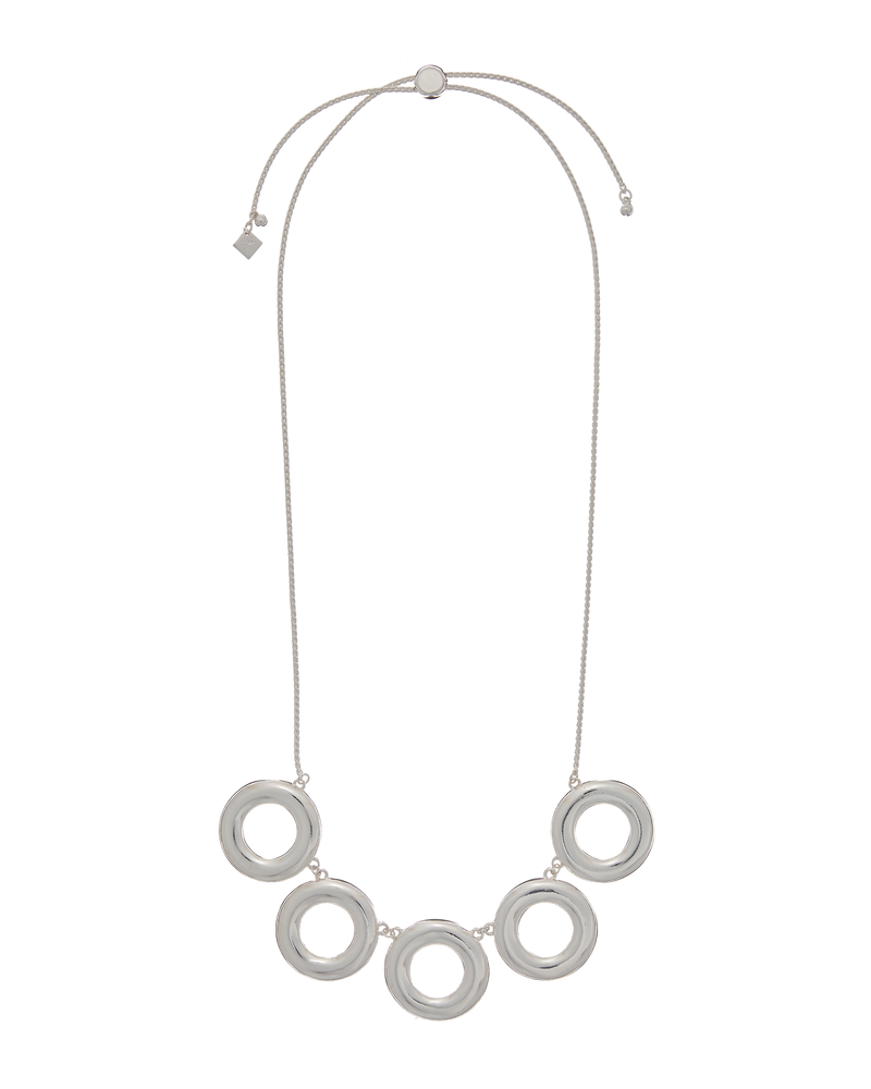 Jensen Circle Necklace With Slider | Silver