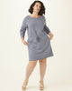 Sabrina Off Duty Terry Boatneck Sweatshirt Dress - thumbnail