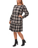 Adeline Plaid Ruffled-Hem Dress - thumbnail