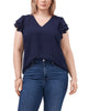 Billie Flutter-Sleeve Top - thumbnail