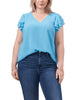 Billie Flutter-Sleeve Top - thumbnail