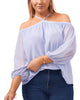 Clara Off The Shoulder Halter Top - thumbnail
