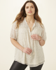 Barbara Printed Peasant Top - thumbnail