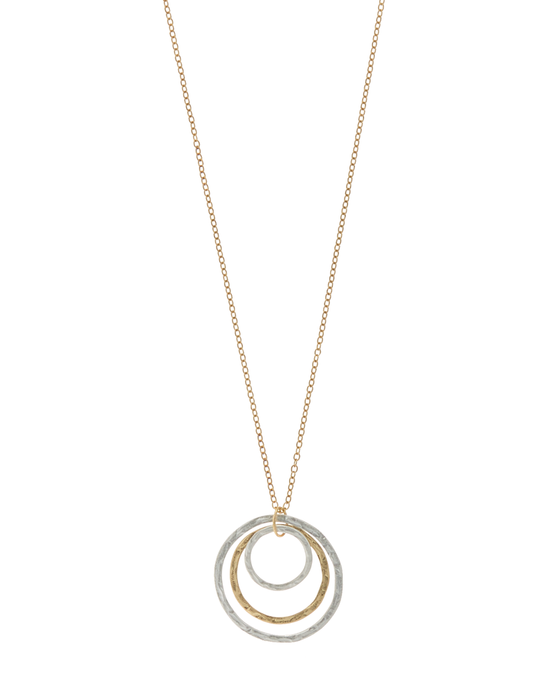 Claire Nested Pendant Necklace | Gold / Silver