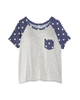 Nina Print Back Tee - thumbnail