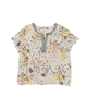 Ellen Short Sleeve Split Neck Blouse - thumbnail