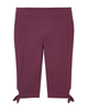Canberra Pull On Crop Pant w/ Tie Hem - thumbnail