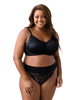 Microfiber & Lace Moulded Softcup Bra - thumbnail