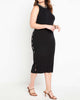 Bailey Side Cut Out Midi Dress - thumbnail