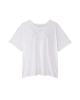 Cynthia Embroidered Neck T-Shirt - thumbnail