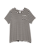 Casey Short Sleeve Split Back Tee - thumbnail