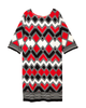 Lara Three-Quarter Sleeve Shift Dress - thumbnail