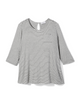 Stacey 3/4 Sleeve Split Back Tee - thumbnail