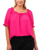 Omni Dotted Frilly Weekend Top - thumbnail