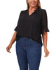 Delia Sheer Ruffled Blouse - thumbnail