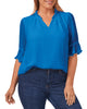 Delia Sheer Ruffled Blouse - thumbnail