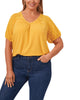 Mila Embroidered Puff Sleeve Top - thumbnail