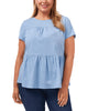 Emilia Tiered Peplum Top - thumbnail