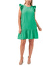 Penelope Flutter Sleeve Ruffle Dress - thumbnail