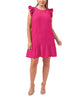Penelope Flutter Sleeve Ruffle Dress - thumbnail