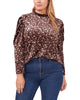 Kennedy Velvet Mock Neck Blouse - thumbnail