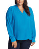 Emery Ruffled Animal-Print Blouse - thumbnail