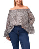 Julia Off-The-Shoulder Animal-Print Top - thumbnail