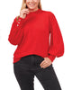 Josie Puff -Sleeve Sweater - thumbnail