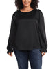 Anastasia Satin Ruffled Top - thumbnail