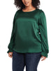Anastasia Satin Ruffled Top - thumbnail