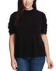 Gemma Puff-Sleeve Mock-Neck Top - thumbnail