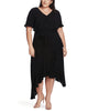 Elise Belted Asymmetrical-Hem Dress - thumbnail