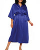 Natasha Satin Long Robe - thumbnail
