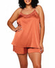 Susana Lace Satin Slip Dress - thumbnail