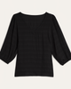 Margaret Three-Quarter-Sleeve V-Neck Top - thumbnail