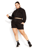 Love Cotton-Blend Cropped Hoodie - thumbnail