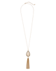 Haley Filigree Tassel Necklace - thumbnail