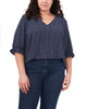 Camilla V-Neck Blouse - thumbnail