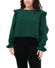 Eloise Ruffle Sleeve Top - thumbnail