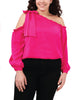 Amelia Cold-Shoulder Bow Blouse - thumbnail