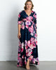 Cara Velvet Wrap Maxi Dress - thumbnail
