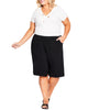 Annika Casual Knit Cropped Gaucho - thumbnail