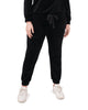 Evelyn Velour Drawstring Joggers - thumbnail