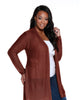 Allison Pointelle Open Front Cardigan - thumbnail