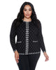Alice Argyle Zip Up Cardigan - thumbnail