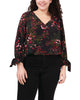Festive Garden Tie Sleeve Blouse - thumbnail