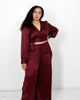 Isa and Dora Satin Top And Pants Set - thumbnail
