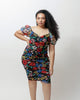 Frankie Ruched Puff-Sleeve Dress - thumbnail
