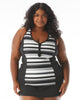 Erinna Zip Front Tankini Swim Top - thumbnail